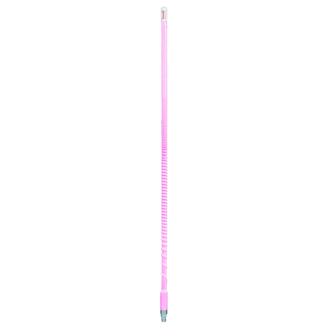 Firestik KW7-P 7 Foot Heavy Duty Trim To Tune 700 Watt Top Loaded Fiberglass 5/8 Wave Cb Antenna With 3/8"x24" Threaded Base In Neon Pink Firestik