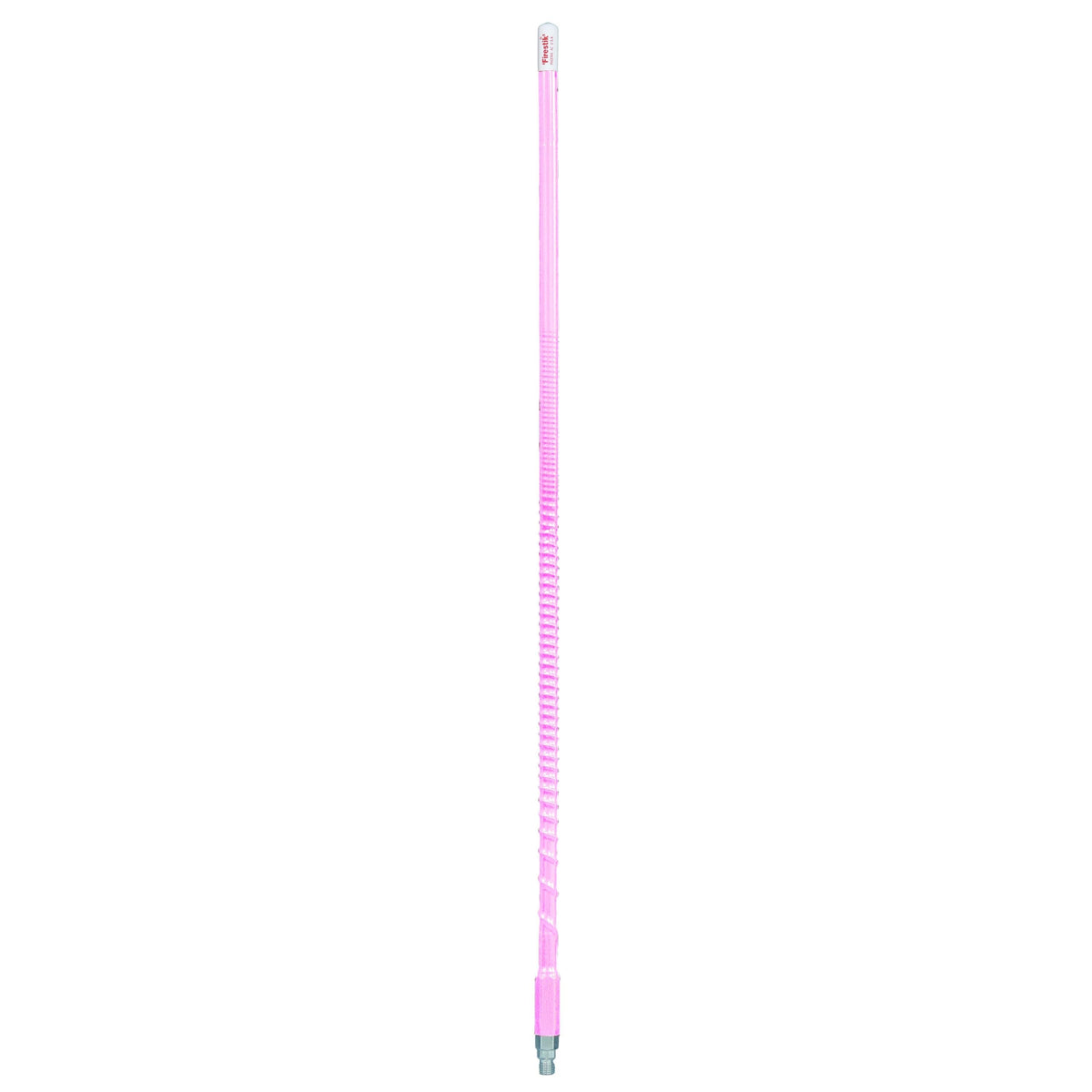 Firestik KW7-P 7 Foot Heavy Duty Trim To Tune 700 Watt Top Loaded Fiberglass 5/8 Wave Cb Antenna With 3/8"x24" Threaded Base In Neon Pink Firestik