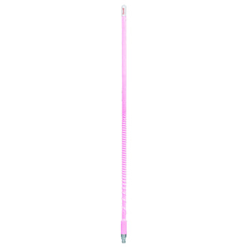 Firestik KW7-P 7 Foot Heavy Duty Trim To Tune 700 Watt Top Loaded Fiberglass 5/8 Wave Cb Antenna With 3/8"x24" Threaded Base In Neon Pink Firestik