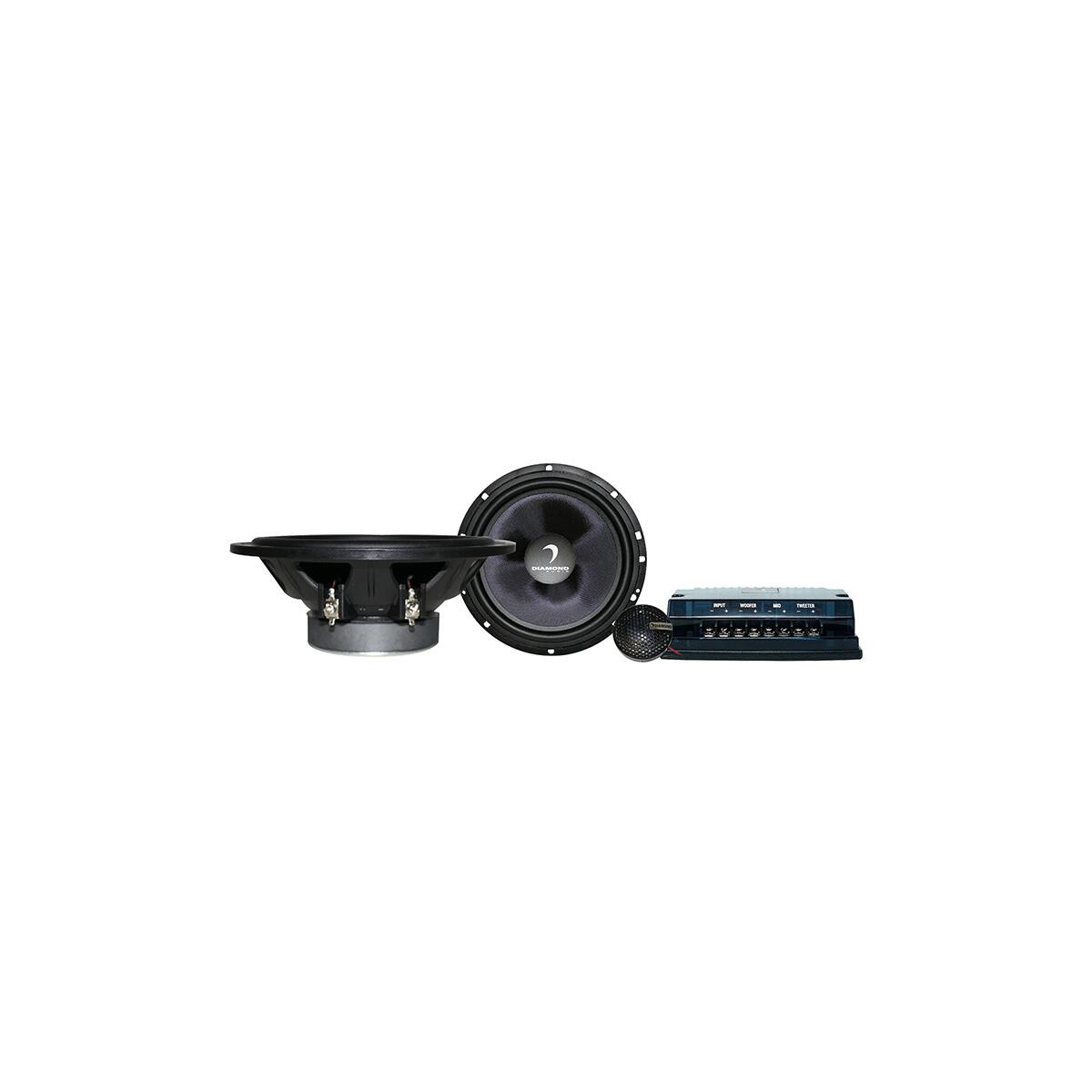Diamond Audio DES65C 6.5" 2-Way Component System 25mm Aluminum Dome Tweeter - DES65C Diamond