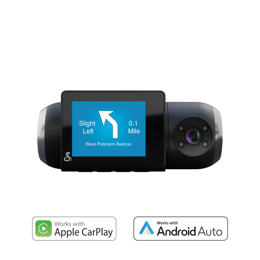 Cobra SC201 Dual View Full 1080p Hd Dash Cam With Real-time Driver Alerts Cobra