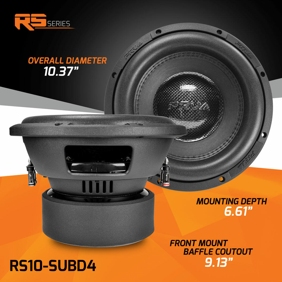 PRV Audio RS10-SUBD4 10" Car Subwoofer PRV Audio