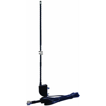 Everhardt NGP1SM-B 4' Fiberglass No Ground Antenna Kit With Side Mount In Black Everhardt