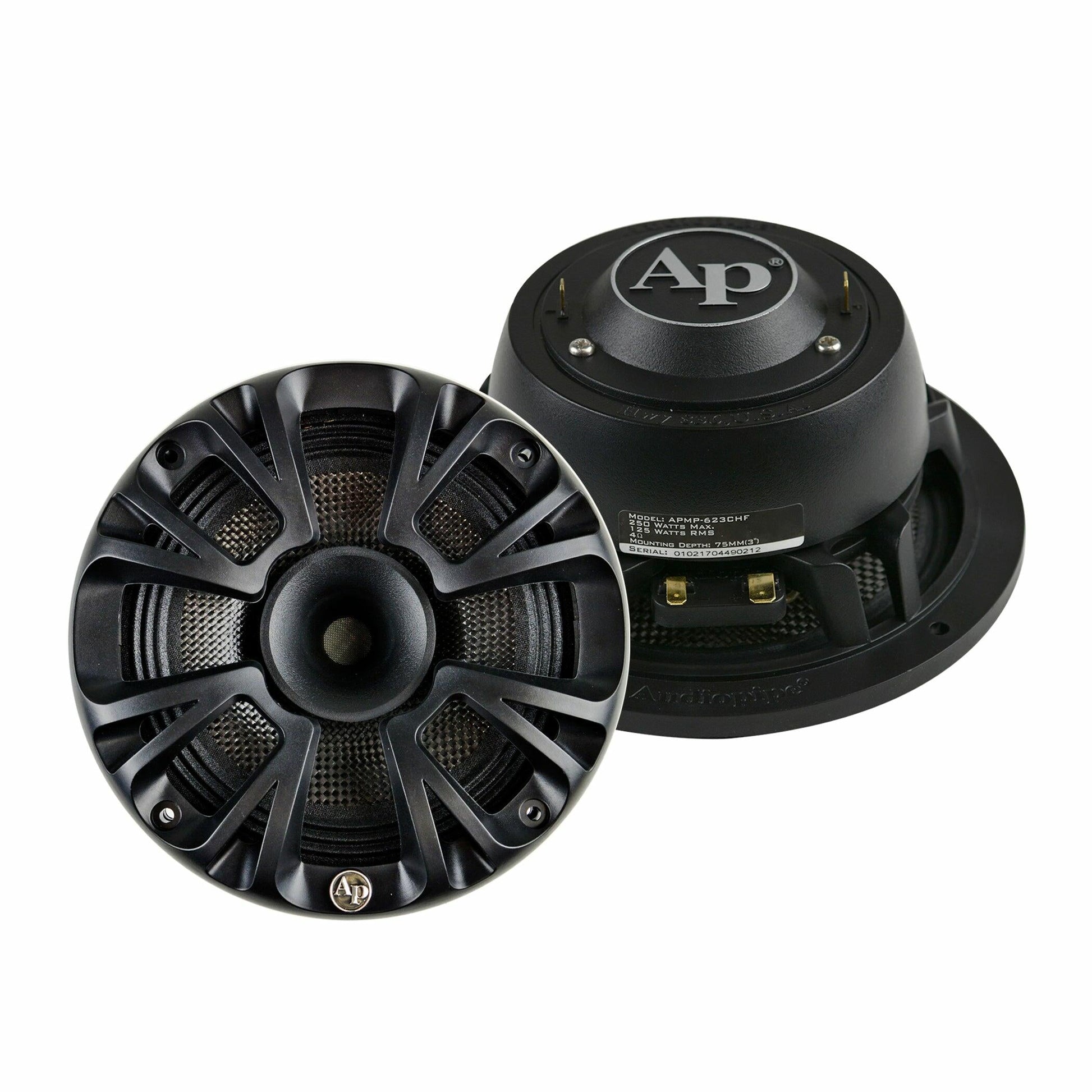 Audiopipe APMP-623CHF 250  Watts Compression Midrange Loudspeaker (APMP-623CHF) (Each) Audiopipe
