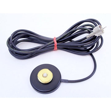 PCTEL/Maxrad BGM Maxrad - 2-5/16" Mini Black 3/4" Nmo Magnet Mount With 12' RG58AU Coax Cable & PL259 Connector PCTEL/Maxrad
