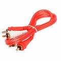 Audiopipe BMV-G-1.5 1.5FT Oxygen Free RCA Audio Cable (BMV-G-1.5), 10-Pack (10 Individual Cables) Audiopipe