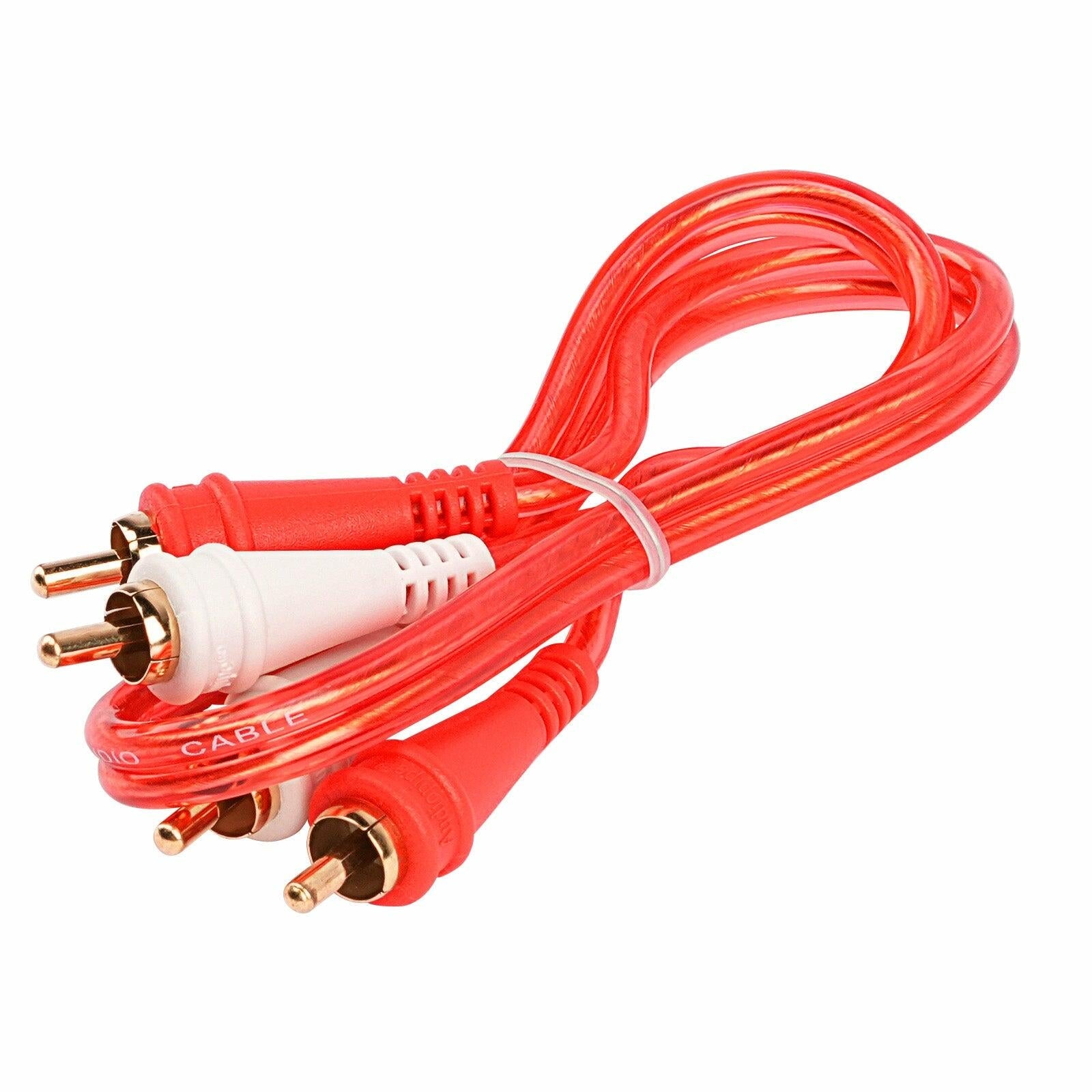 Audiopipe BMV-G-1.5 1.5FT Oxygen Free RCA Audio Cable (BMV-G-1.5), 10-Pack (10 Individual Cables) Audiopipe