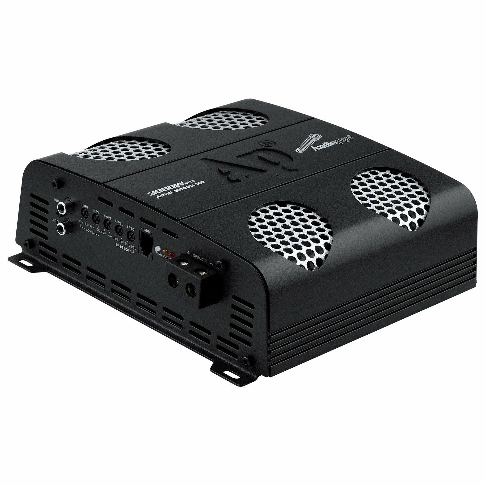 Audiopipe APHF-3000D-H2 3000 Watts Full Range Class D Mosfet Amplifier 2 Ohms (APHF-3000D-H2) Audiopipe
