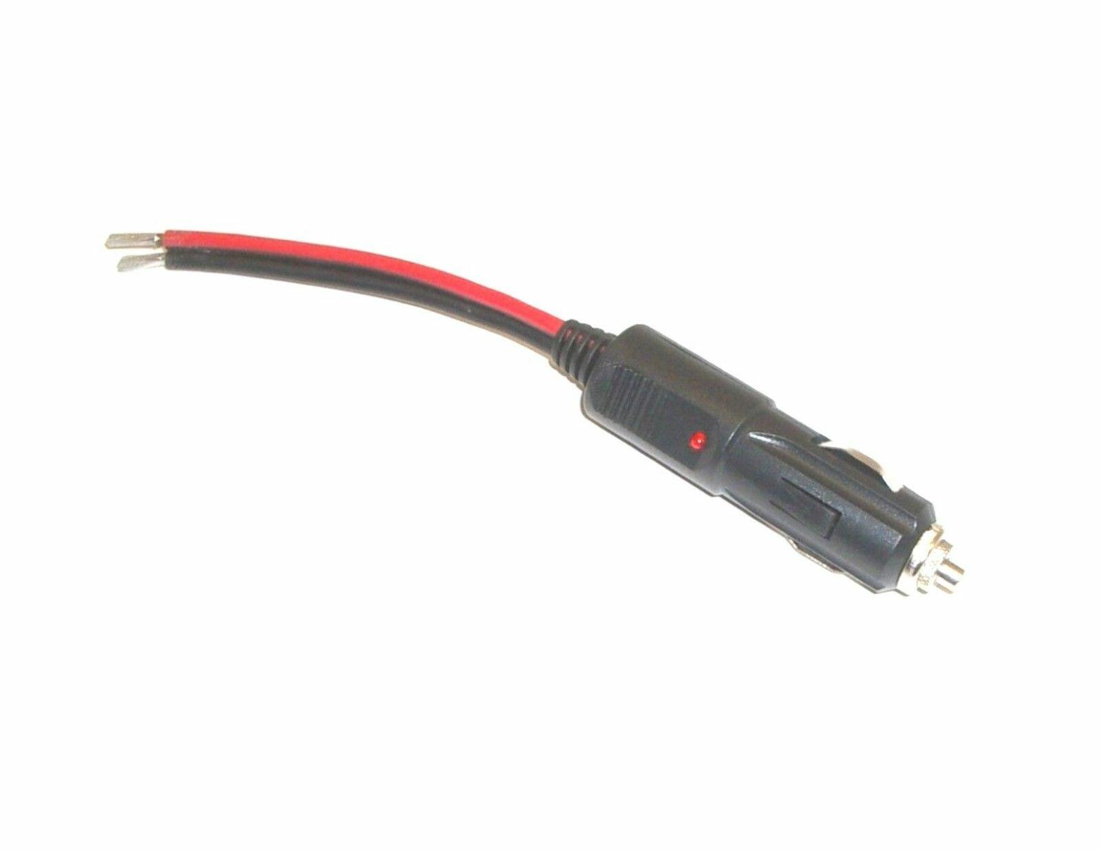 Workman D2912 Fused 12V LED Cigarette Plug with Pigtail Leads Bandit