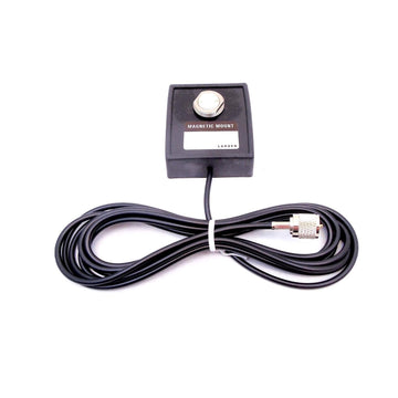 Larsen NMOMM Nmo Magnetic Mount For 3/4" Threaded Base Antennas With 12' Coax Cable & Installed Uhf (pl259) Connector Larsen