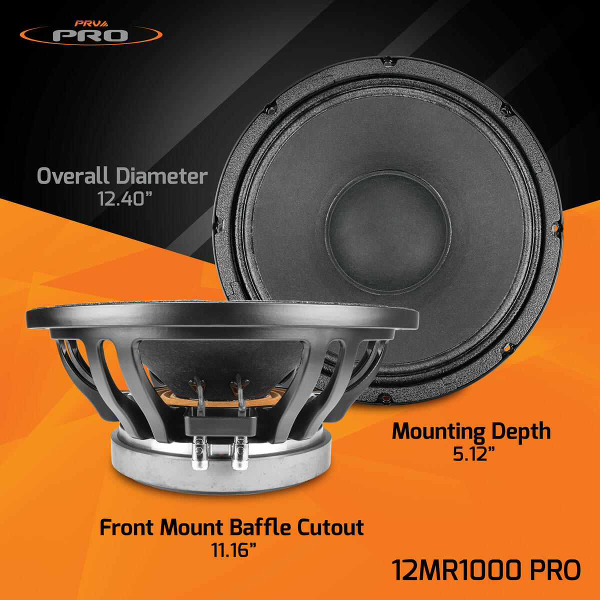 PRV Audio 12MR1000 PRO 12" MIDRANGE LOUDSPEAKER PRV Audio