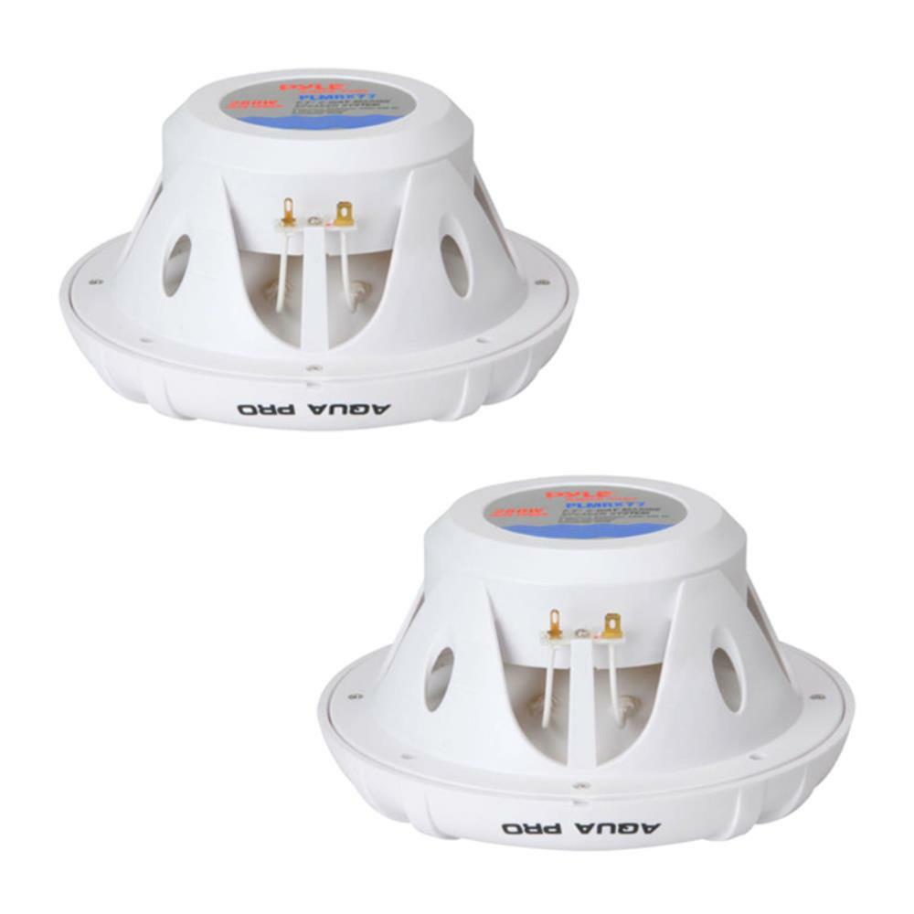 Pyle PLMRX77  Marine 7.75” 2-Way Speakers (White) Pyle