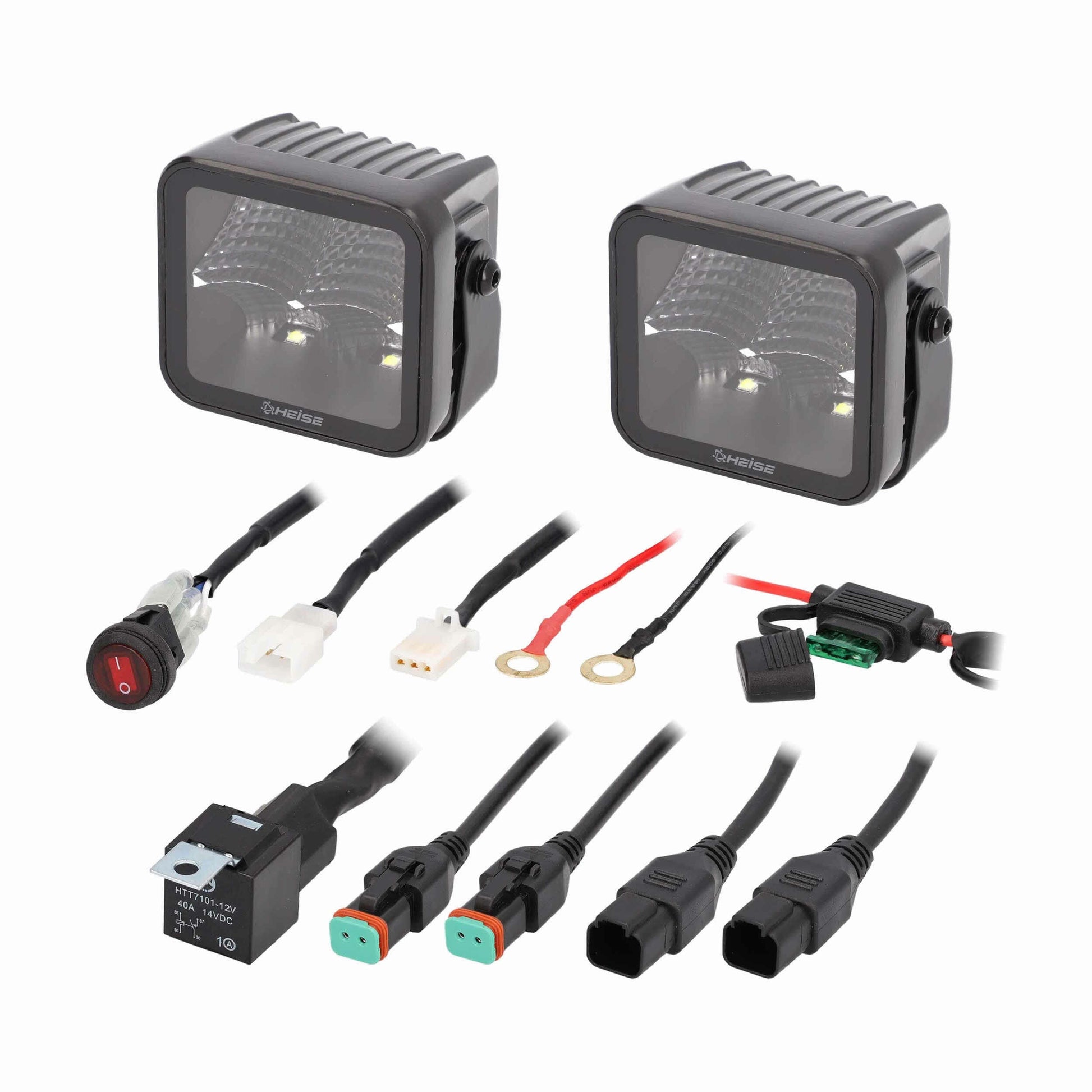Heise HE-BCF32PK Blackout 3" - 4 LED Flood Cube - 2 Pack Heise