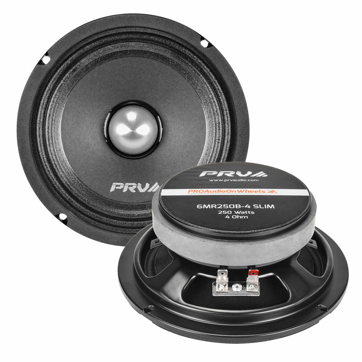PRV Audio 6MR250B-4 SLIM 6.5" Midrange Bullet Slim Loudspeaker (Each) PRV Audio