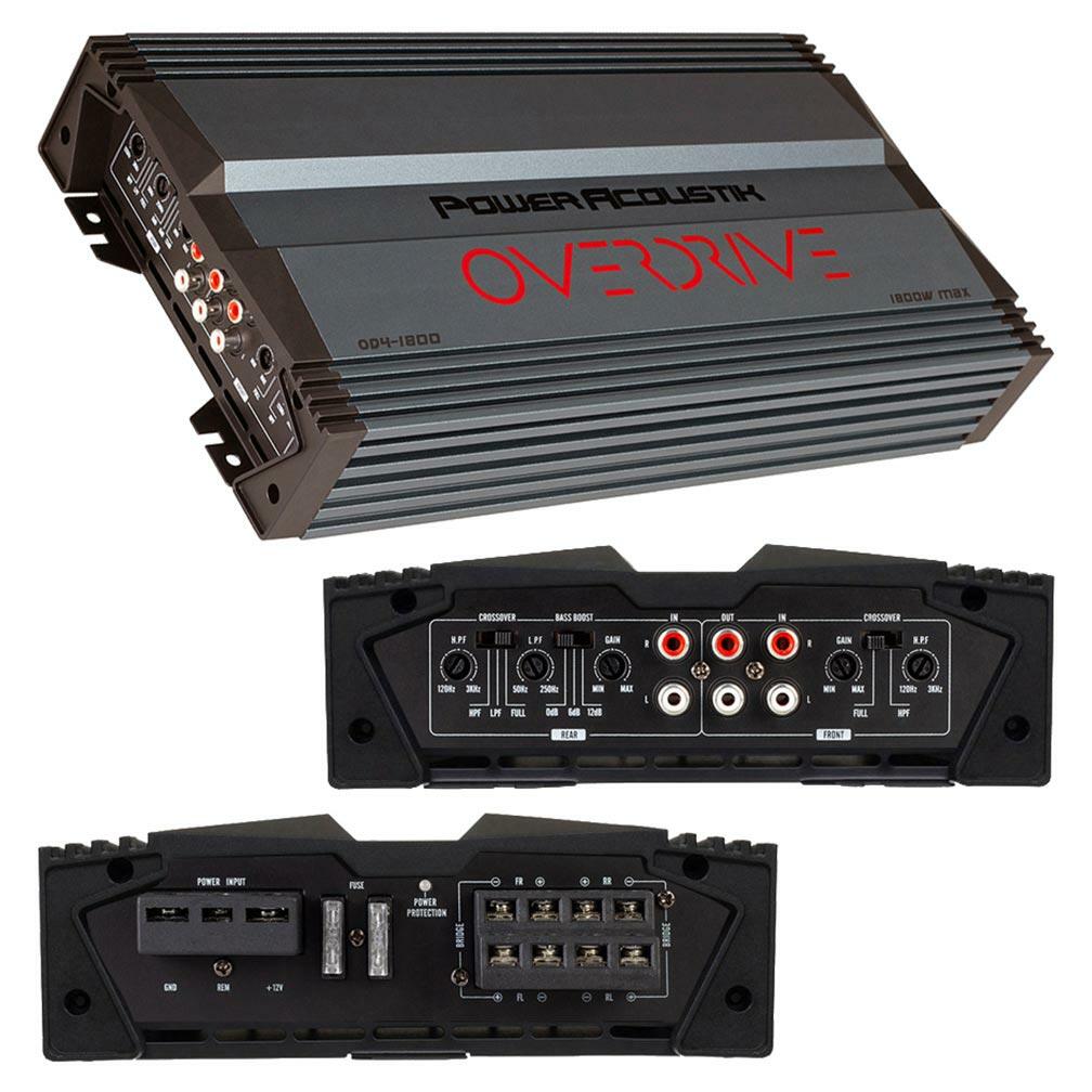 Power Acoustik OD41800  1800 Watt 4 Channel Power Acoustik