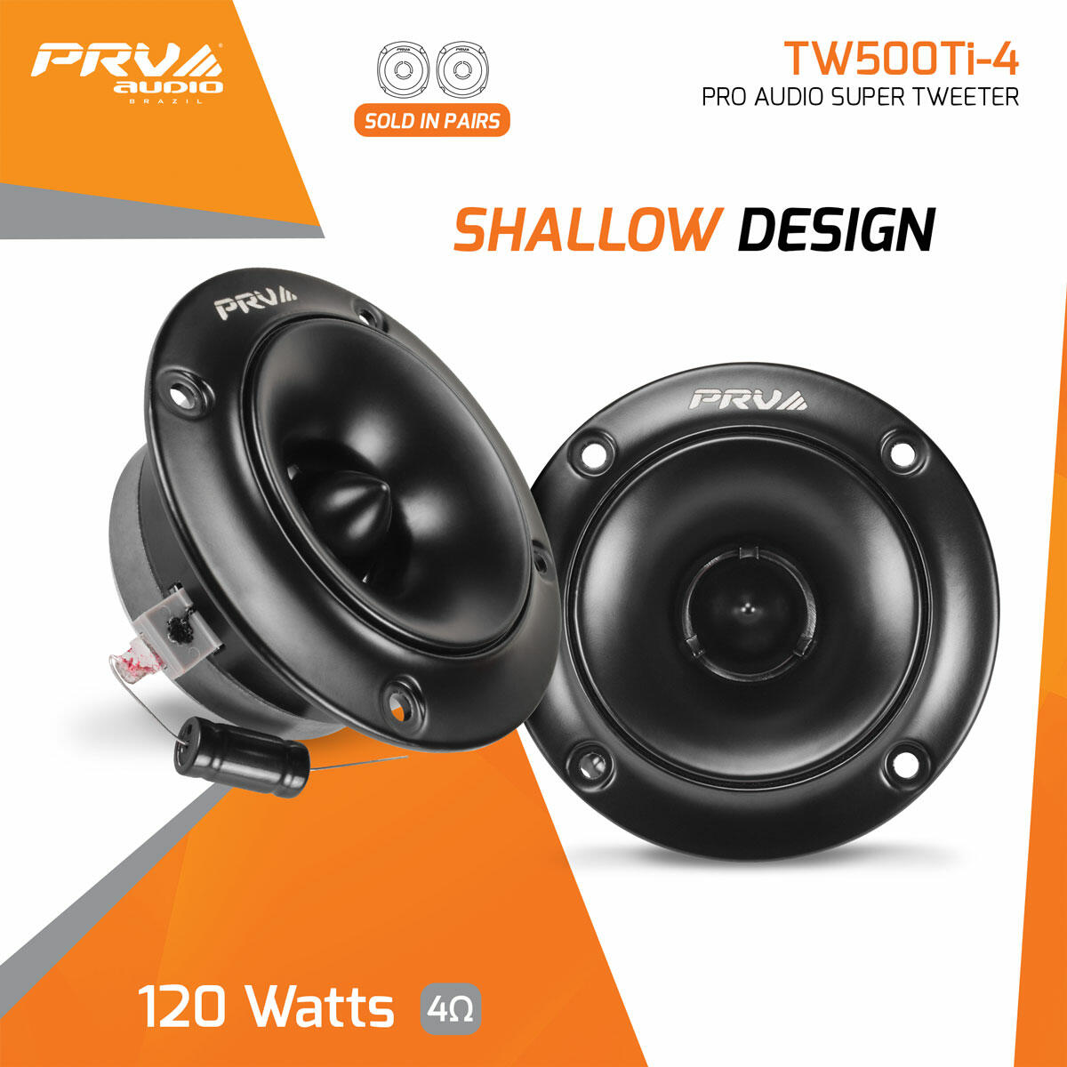 PRV Audio TW500Ti-4 Car Audio Super Tweeters (Pair) PRV Audio