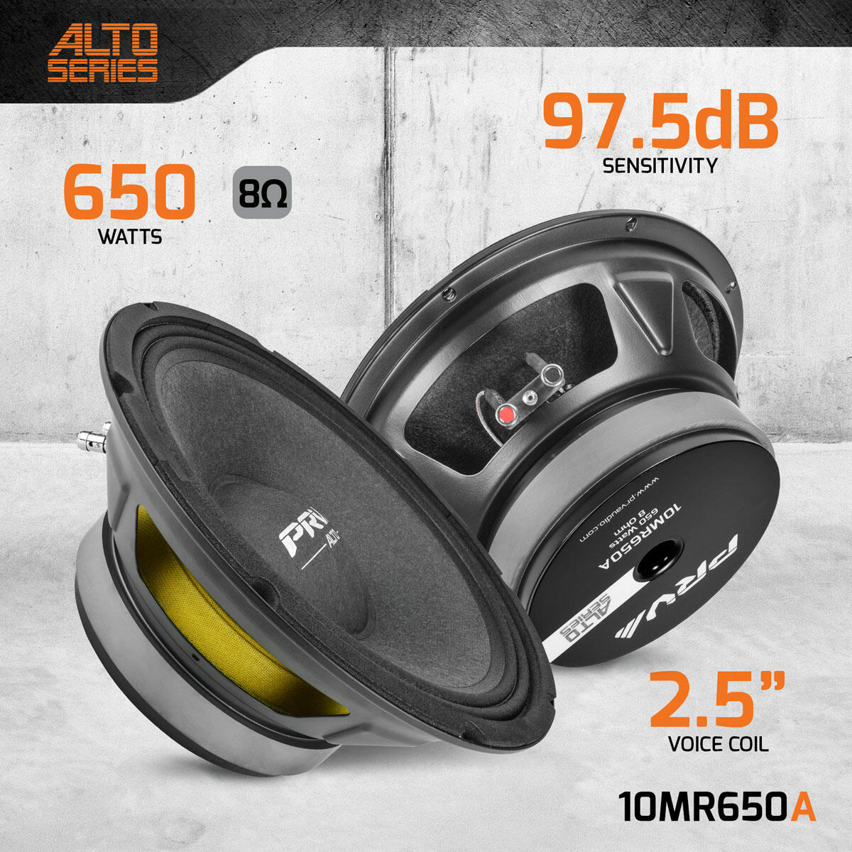 PRV Audio 10MR650A 10" MIDRANGE LOUDSPEAKER (Each) PRV Audio