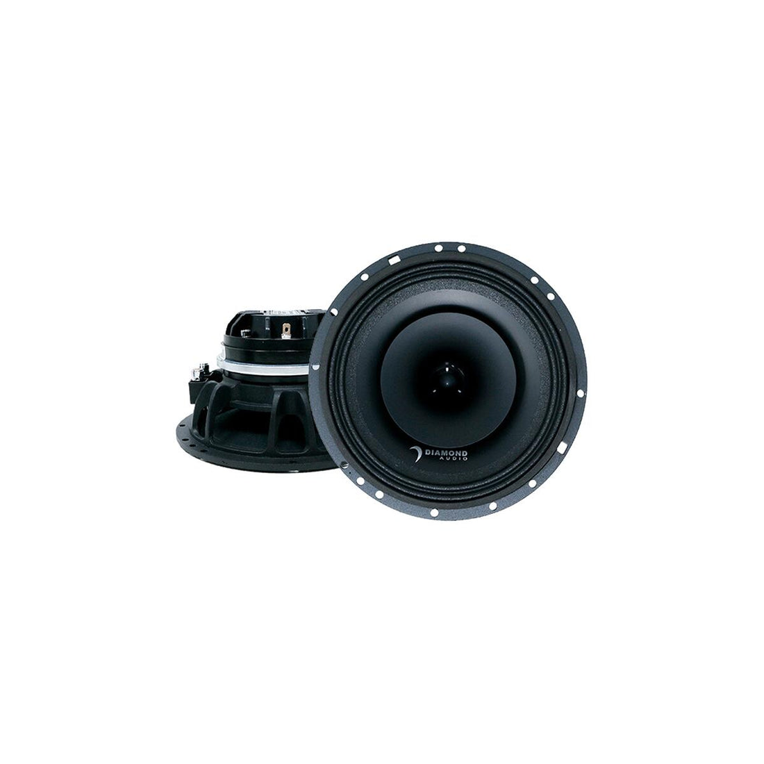 Diamond Audio MP654 6.5" MP Series 2-Way Full-Range Coaxial Speaker w/1" Horn Tweeter (4) - MP654 Diamond