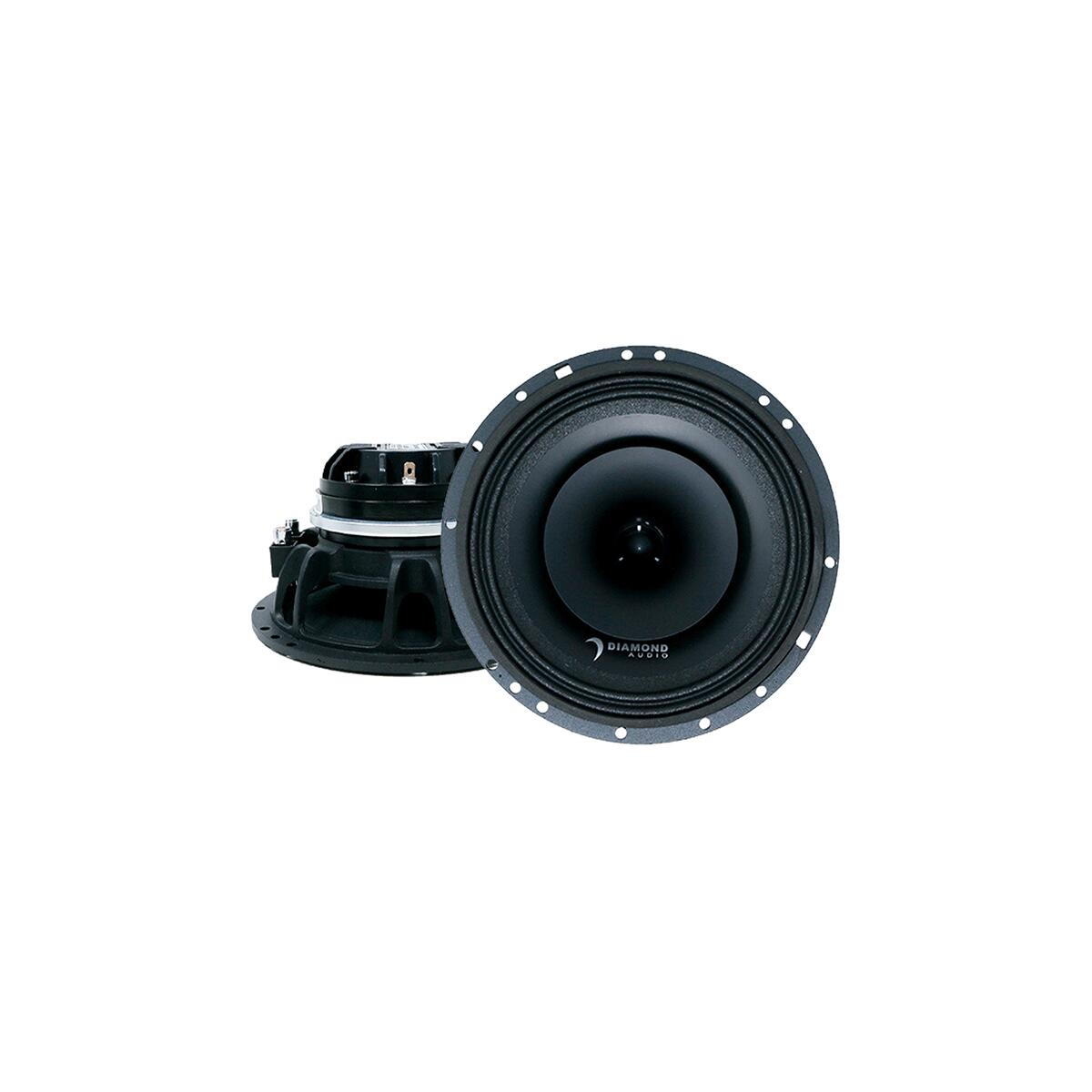 Diamond Audio MP654 6.5" MP Series 2-Way Full-Range Coaxial Speaker w/1" Horn Tweeter (4) - MP654 Diamond