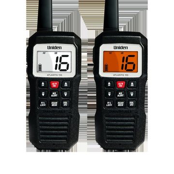 Uniden ATLANTIS155  Compact Floating 3/1 Watt Vhf Marine Handheld Radio With 4 Digit & "b" Channels Uniden