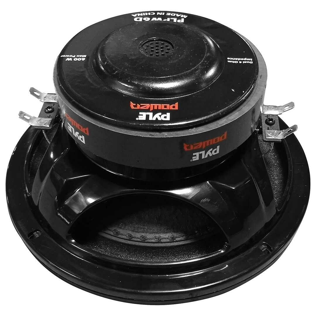 Pyle PLPW6D  6" Woofer 300W RMS/600W Max Dual 4 Ohm Voice Coils (Each) Pyle