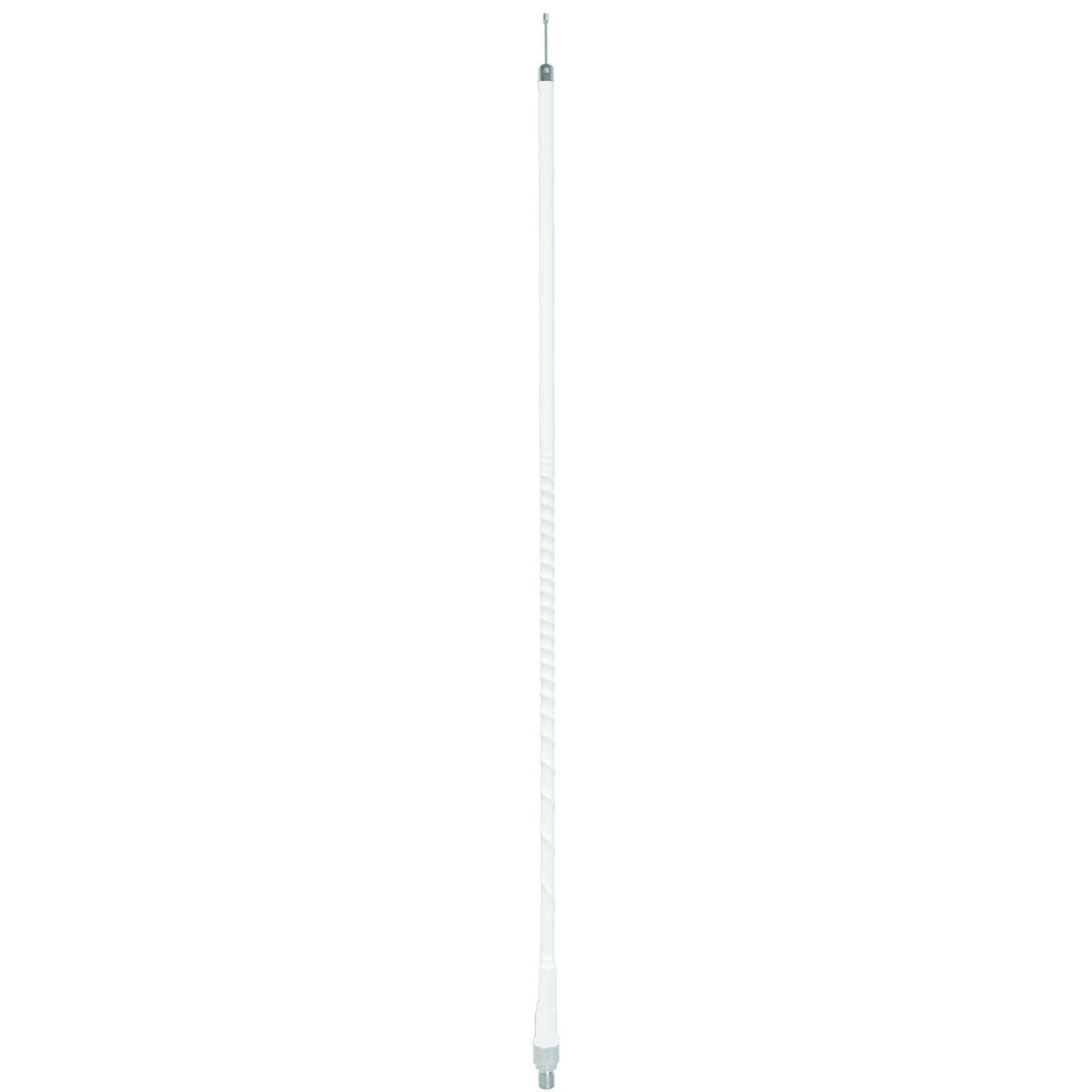 Accessories Unlimited AUFLEX4-W 4 Foot White 3/8" X 24" Superflex CB Antenna With Tunable Tip Accessories Unlimited