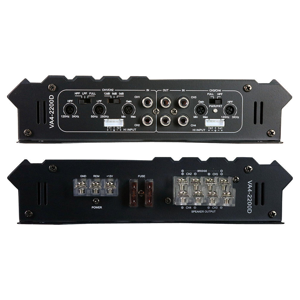 Power Acoustik VA4-2200D  Vertigo Series 4 Channel Amplifier 2200W Max Power Acoustik
