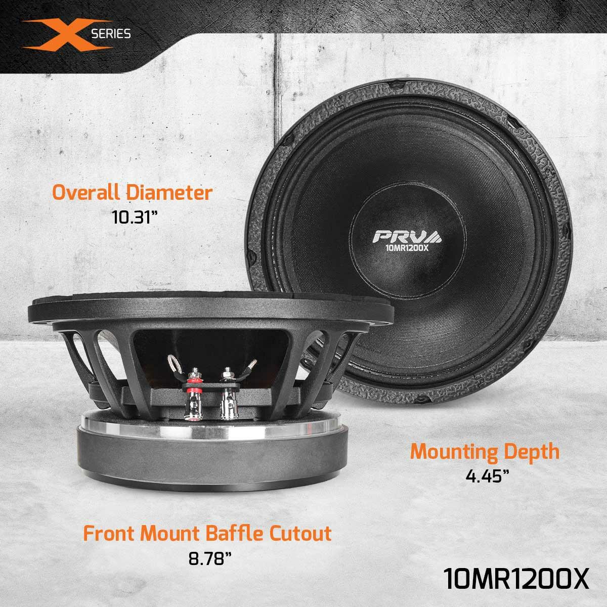 PRV Audio 10MR1200X 10" MIDRANGE LOUDSPEAKER PRV Audio