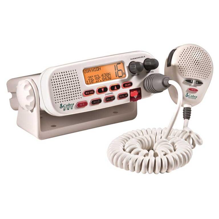 Cobra MRF45D - Class D 25/1 Watt Submersible Vhf Fixed Mount Radio With Noaa & Dsc Cobra