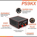 Pyramid PS9KX 5 Amp Bench Power Supply w/ Car Cigarette Lighter Pyramid