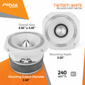 PRV Audio TW700Ti WHITE PRO AUDIO SUPER TWEETER (Each) PRV Audio