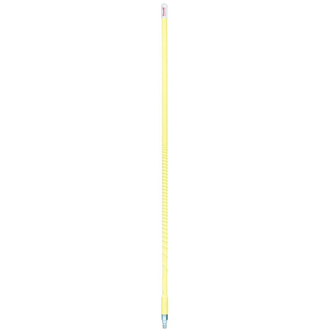 Firestik KW3-Y 3 Foot Heavy Duty Trim To Tune 300 Watt Top Loaded Fiberglass 5/8 Wave Cb Antenna With 3/8"x24" Threaded Base In Yellow Firestik