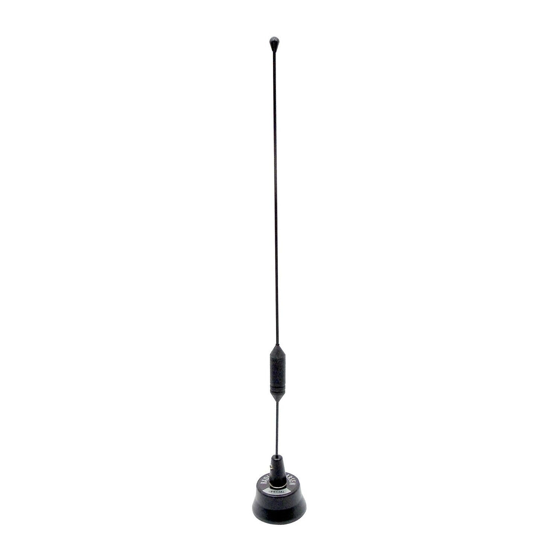 Larsen NMO3E825B 825-896mhz Enclosed Coil 3db Gain Black Antenna With .070 Diameter Whip Larsen