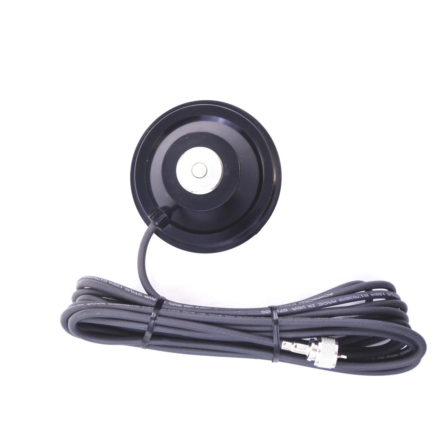 Hustler CMMA 4" Black Nmo Style Magnetic Mount With 17' Rg58 Coax Cable & Pl259 Connector Hustler