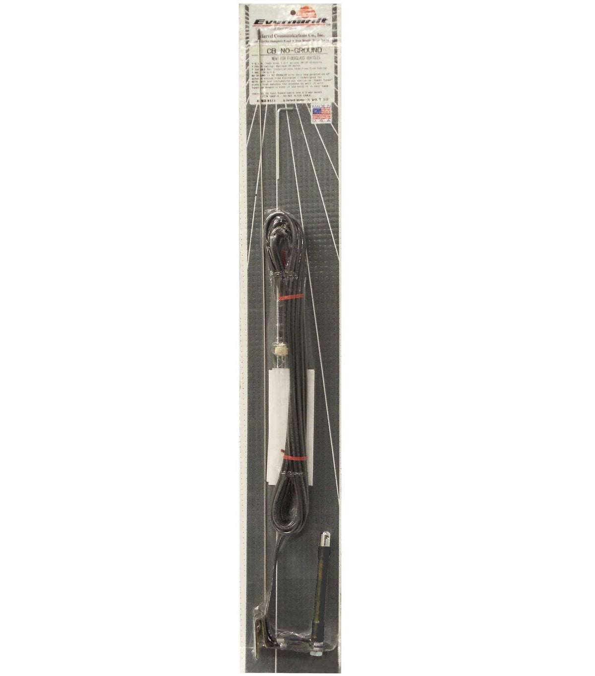 Everhardt SNGP2WM-B 2' Ss Ground Clip On Window Mount CB Antenna Black Everhardt