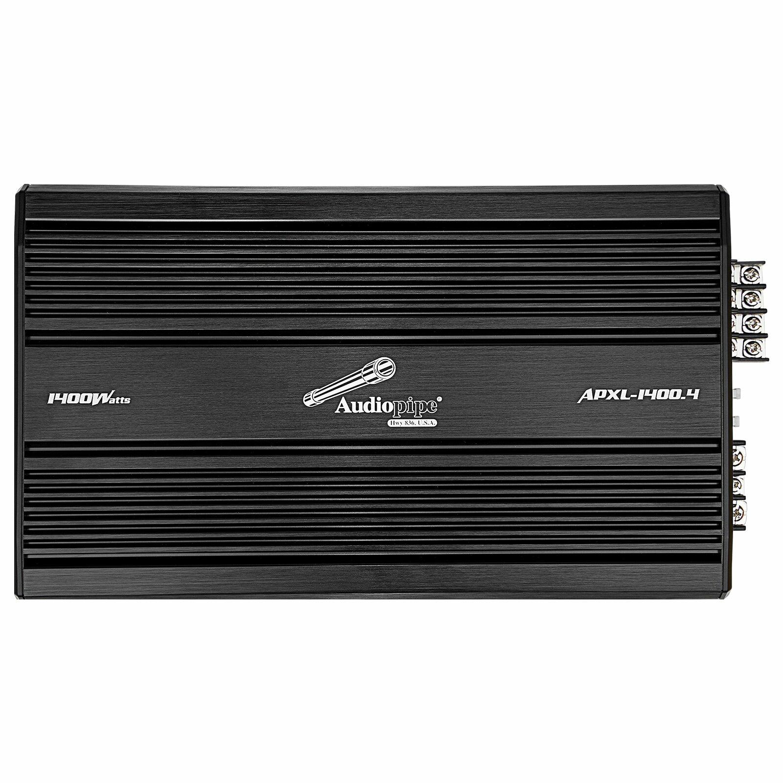Audiopipe APXL-1400.4 4-Channel Class A/B Mosfet Amplifier (1400 Watts) Audiopipe