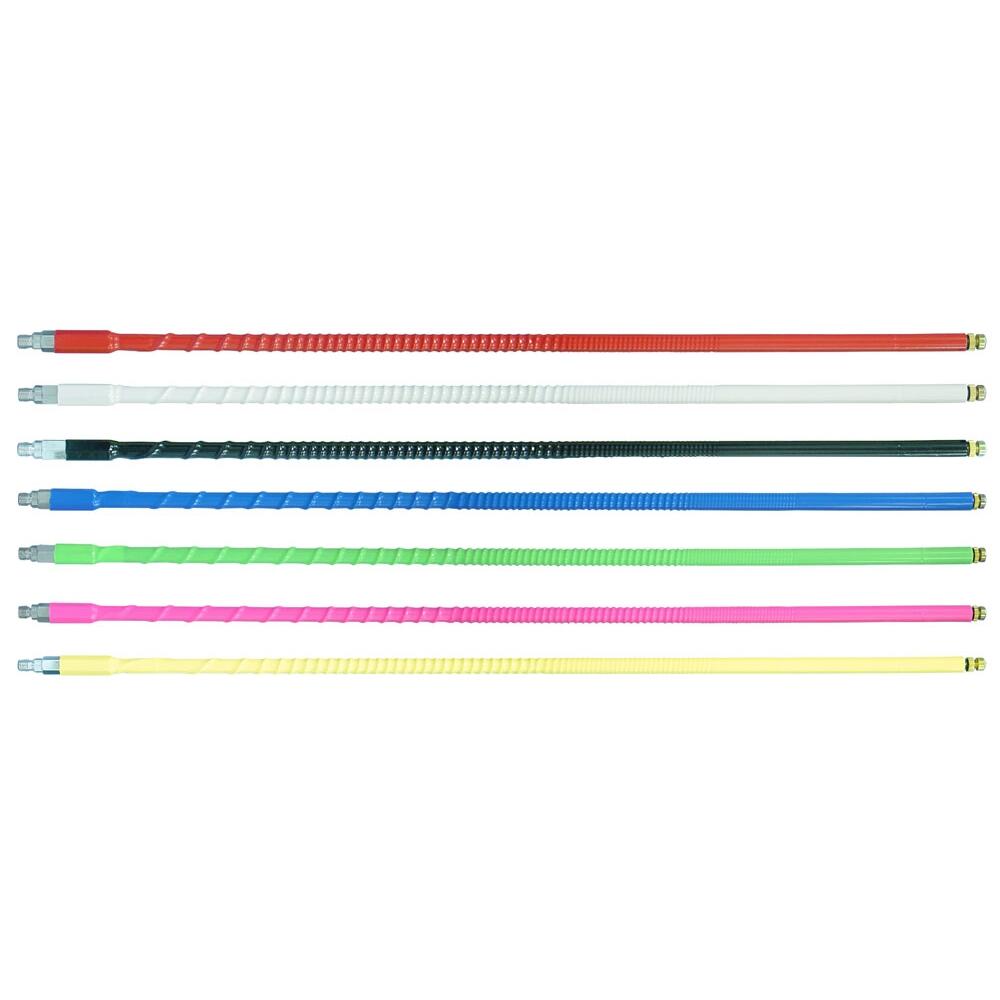 Firestik FS2-Y 2 Foot Heavy Duty 300 Watt Top Loaded 5/8 Wave CB Antenna With 3/8"x24" Threaded Base In Yellow Firestik
