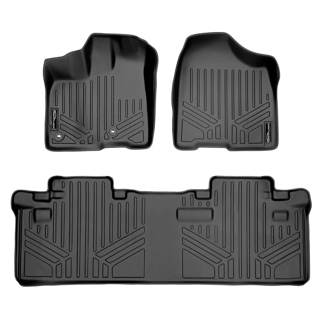 Smartliner SA0128/B0083 Smartliner Floor Liners Front/2nd Row 2013–2020 Toyota Sienna - 8 Passenger Model (Black) SMARTLINER