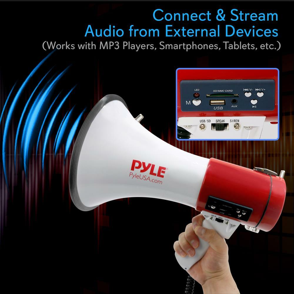 Pyle PMP57LIA  50 Watt Megaphone with Built-in Siren Pyle