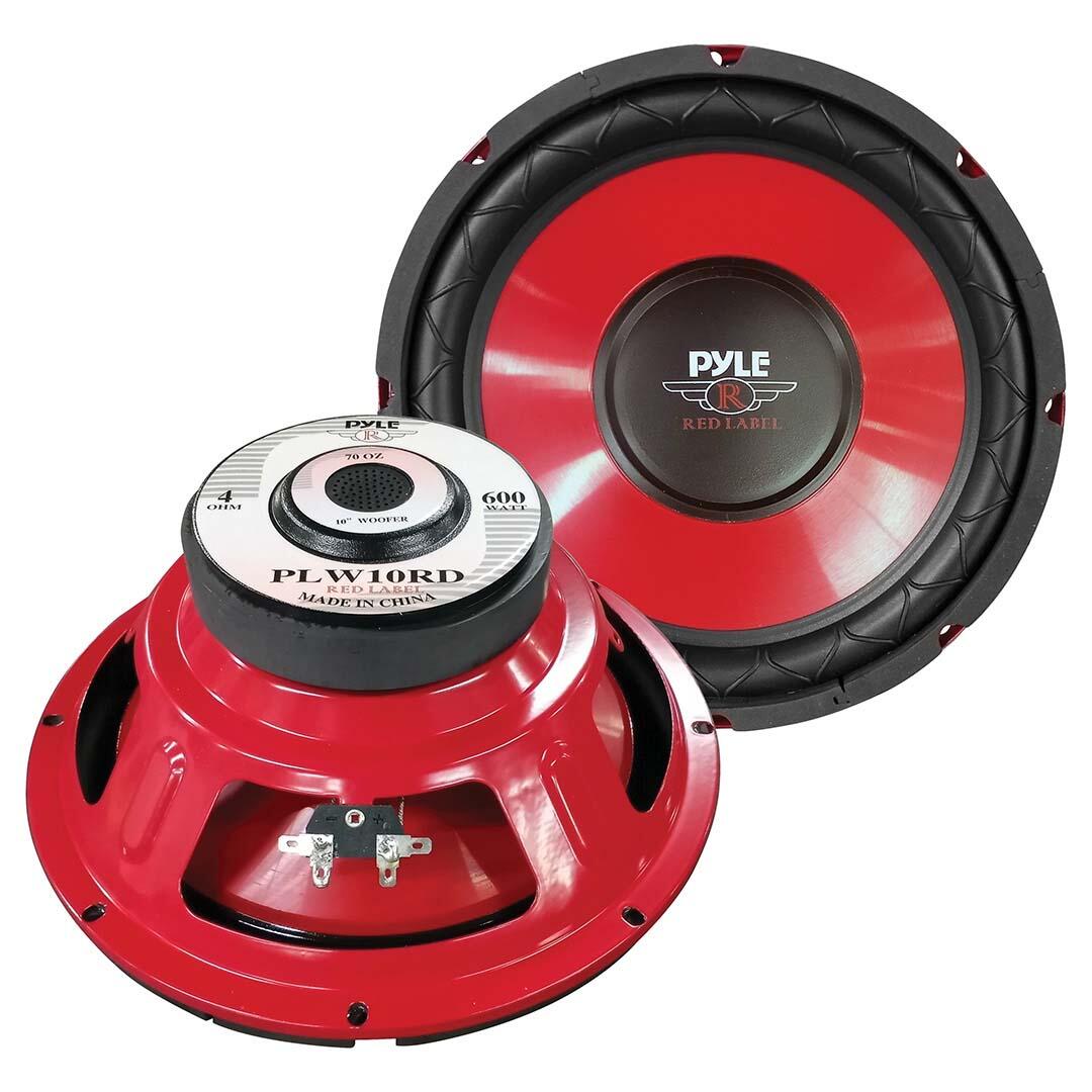 Pyle PLW10RD  10" Woofer 300W RMS/600W Max Single 4 Ohm Voice Coil (Each) Pyle