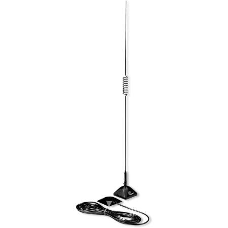 Larsen KG270CXPL 144-148 Mhz & 442-448 Mhz Open Coil On Glass Dual Band Antenna With Fme To Pl259 Adapter Larsen