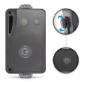 Pyle PLMR24B  Marine 3-Way Box Speakers with 3.5” Woofer (Black) Pyle