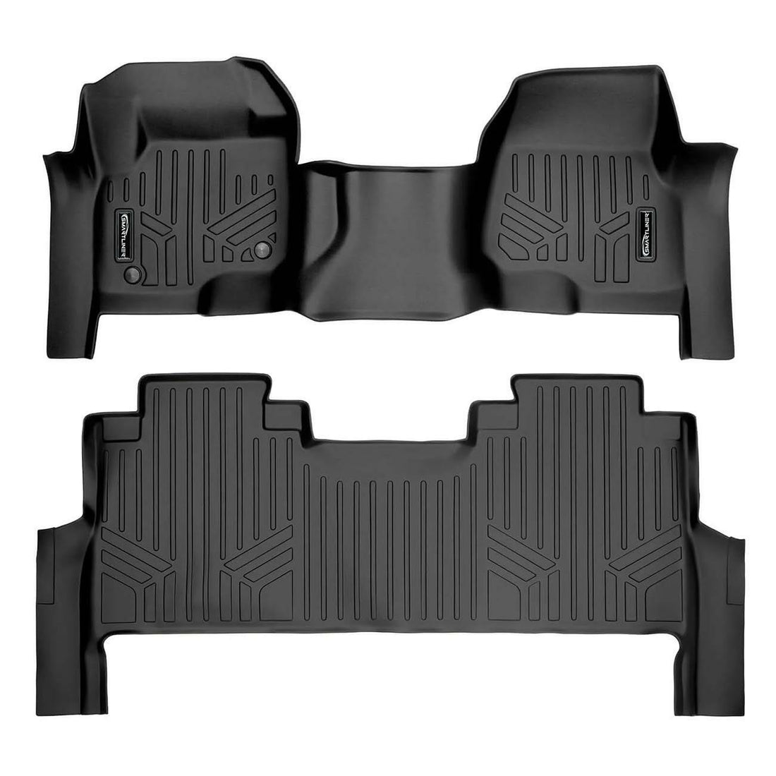 Smartliner SA0298/B0298 Smartliner Floor Liners Front/2nd Row '17-25 Ford F-250/F-350 Super Duty Super Crew (Black) SMARTLINER