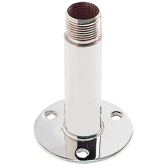 Shakespeare 4365  Straight 4" 1X14" Thread Stainless Antenna Mount (4365) Shakespeare