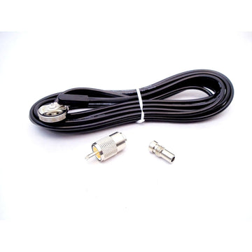 Larsen NMOK 17' Rg-58a/u Coax Cable With 3/4" Nmo Threaded Base &  Pl-259 Connector Larsen