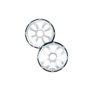 Diamond Audio HXM65FGB 6.5" Flush Mount Speaker Grills - Black/Brushed Aluminum (Pair) - HXM65FGB Diamond