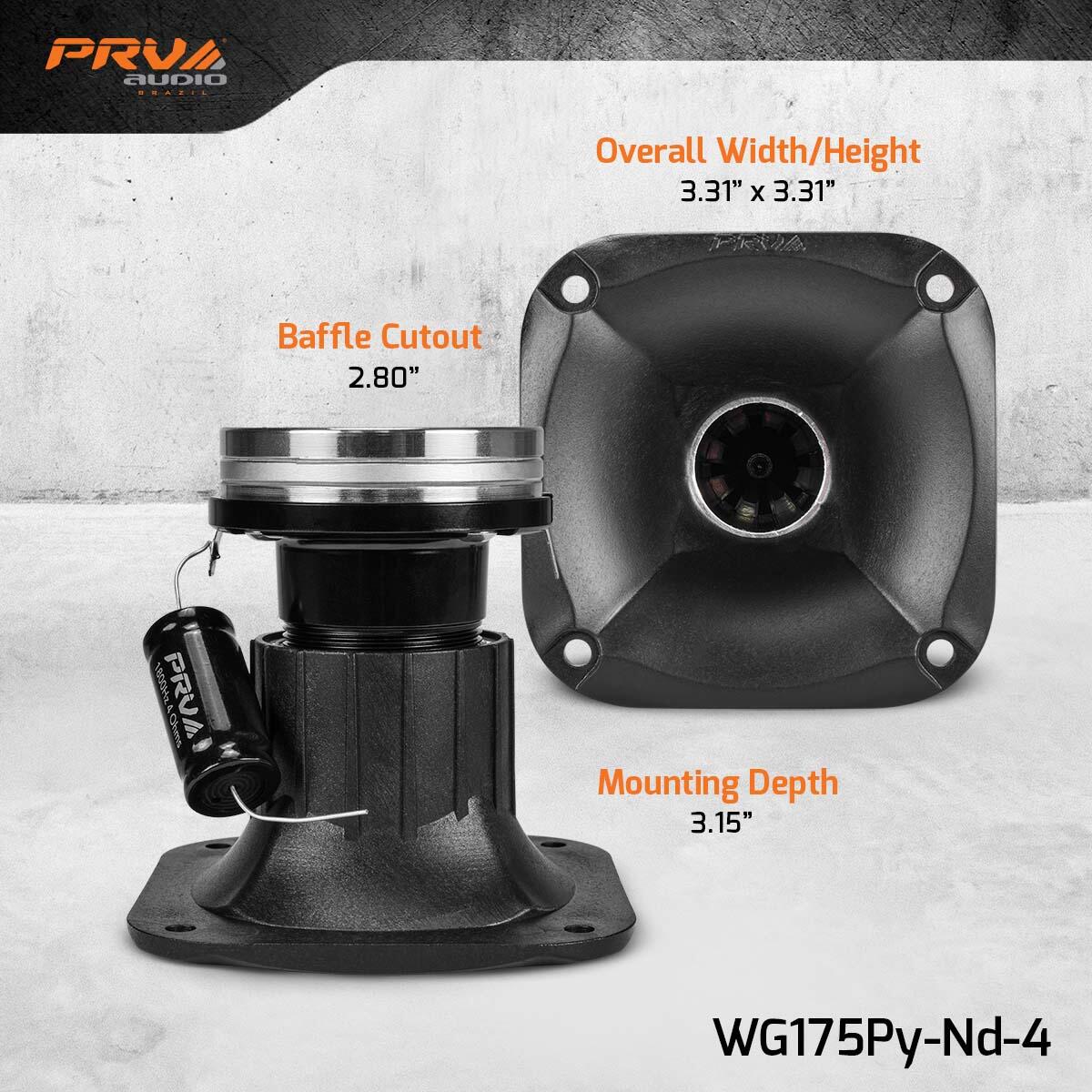 PRV Audio WG175Py-Nd-4 1" EXIT COMPRESSION DRIVER + HORN PRV Audio