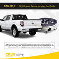 Crux CFD-03E Rearview Camera in Ford Emblem – for select 2004-2014 Ford trucks CRUX