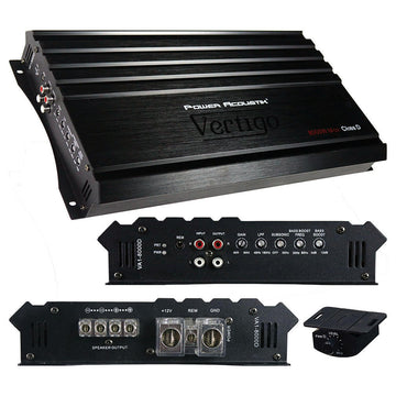 Power Acoustik VA1-8000D  Vertigo Series Monoblock Amplifier 8000W Max Power Acoustik