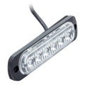 Heise HE-MULTE-6WA White/Amber Lights - 4.4 Inch, 6 LED Metra